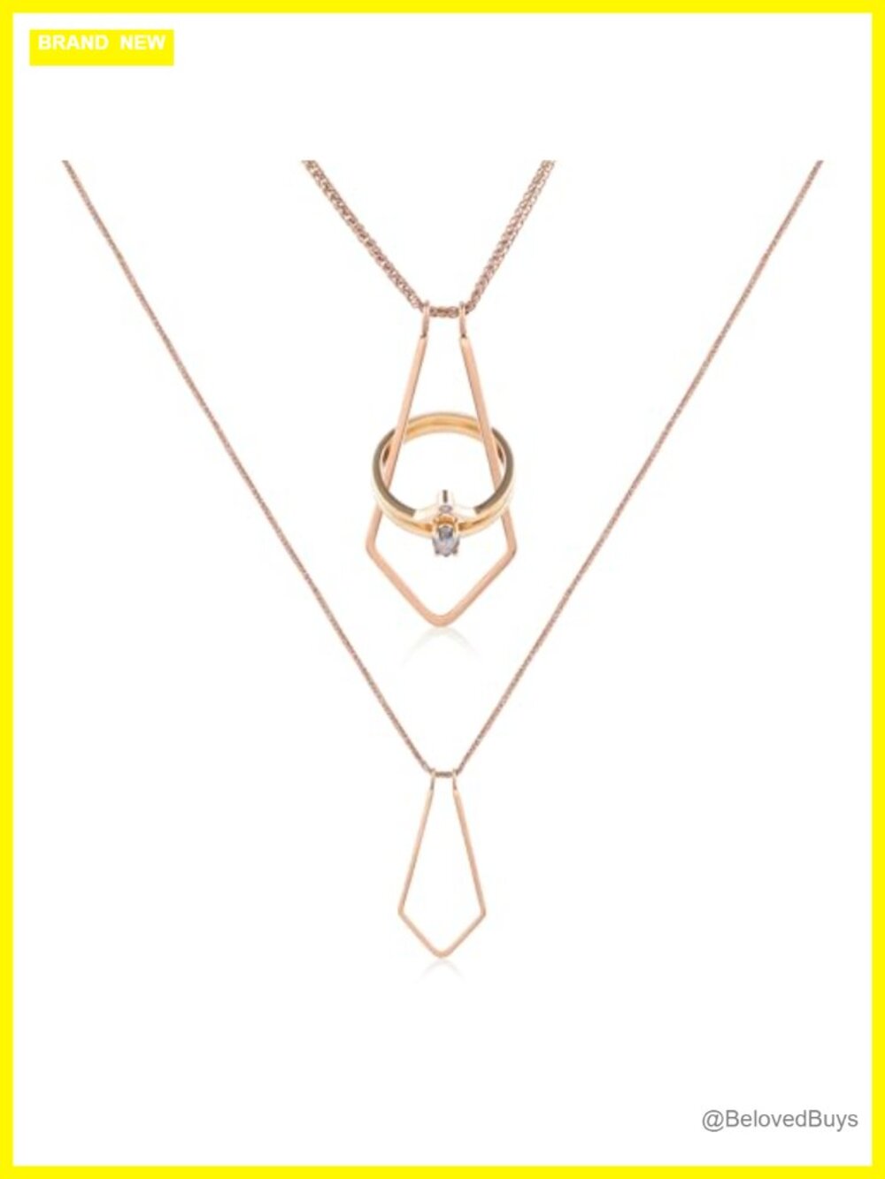 18K Gold-Plated Ring Keeper Necklace Wedding Engagement Holder